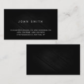 ブラックグレイシンプルプレーン名刺 名刺 (正面/裏面)
