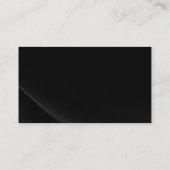 ブラックグレイシンプルプレーン名刺 名刺 (裏面)
