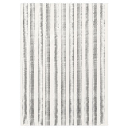 ブラックグレイモダンミニマルストライプリスト テーブルクロス