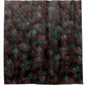 ブラックグレーとカラフル花火の表示抽象芸術 シャワーカーテン (正面)