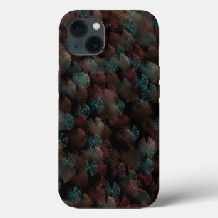 ブラックグレーとカラフル花火の表示抽象芸術 iPhone 13ケース
