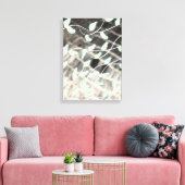 ブラックグレーとティール（緑がかった色） キャンバスプリント (インサイチュ (リビング))