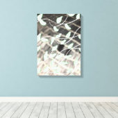 ブラックグレーとティール（緑がかった色） キャンバスプリント (インサイチュ (ウッドフロア))