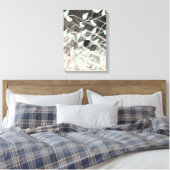 ブラックグレーとティール（緑がかった色） キャンバスプリント (インサイチュ (寝室))