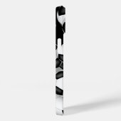 ブラックグレーのチームカラーのおもしろいボールのパターン Case-Mate iPhoneケース (裏面 / 右)