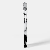 ブラックグレーのチームカラーのおもしろいボールのパターン Case-Mate iPhoneケース (裏面 / 左)