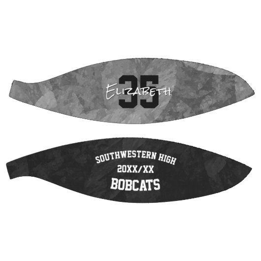 ブラックグレーのチームカラースポーツシーズンの記念 バスケットボール (パネル)