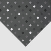 ブラックグレーよくはしゃぐピクセルのシームレスパターン 薄葉紙 (詳細)