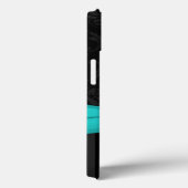 ブラックグレーアクアダマスクiPadストライプのエアケース Case-Mate iPhoneケース (裏面 / 右)