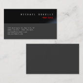 ブラックグレーエステティックプロフェッショナル名刺 名刺 (正面/裏面)
