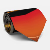 ブラックグレーオレンジイエロー~オリジナル~ ネクタイ (ロール)