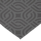 ブラックグレーオーナメントパターンアンティークデザイン テーブルクロス (アングル)