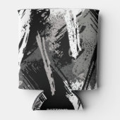 ブラックグレーカモフラージュ 缶クーラー (正面)