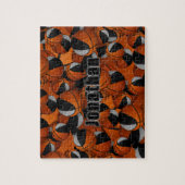 ブラックグレーガールズバスケットチームカラー ジグソーパズル (縦)