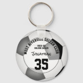 ブラックグレーキッズチームカラーズサッカークラブ キーホルダー (正面)