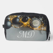 ブラックグレークリスマスオーナメントとガーランズ ドップキット (正面)