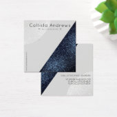 ブラックグレーグリッター図形ハートイヤリングディスプレイ (デスク)