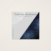 ブラックグレーグリッター図形ハートイヤリングディスプレイ (正面)