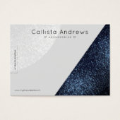 ブラックグレーグリッター図形ハートブレスレットディスプレイ (正面)