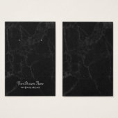 ブラックグレーグレー大理石イヤリングディスプレイカード (正面&裏面)