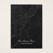 ブラックグレーグレー大理石イヤリングディスプレイカード (正面)