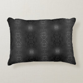 ブラックグレーシルバーフラワーズエレガントフローラ アクセントクッション