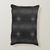 ブラックグレーシルバーフラワーズエレガントフローラ アクセントクッション (裏面(縦))