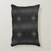 ブラックグレーシルバーフラワーズエレガントフローラ アクセントクッション (正面(垂直))