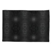 ブラックグレーシルバーフラワーズエレガントフローラ 枕カバー (裏面)