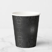 ブラックグレーシルバーフラワーズエレガントフローラ 紙コップ (正面)