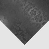 ブラックグレーシルバー花フローラデコパージュ 薄葉紙 (詳細)