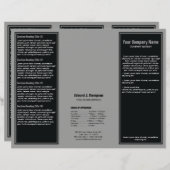 ブラックグレーシンプルの縁どパラフ (正面/裏面)