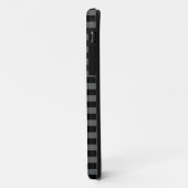 ブラックグレーセーラーいかりストライプズ Case-Mate iPhoneケース (裏面/左)