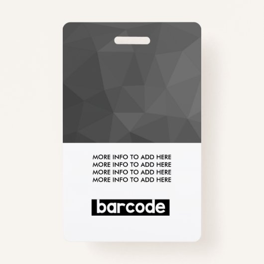 ブラックグレーダークモダンの社員の写真名 バッジ (裏面)