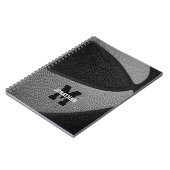 ブラックグレーチームカラーズガールズバスケットボールガールズボーズバスケット ノートブック (左側)