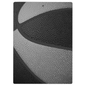 ブラックグレーチームカラーバスケットボールコーチ名 クリップボード (裏面)