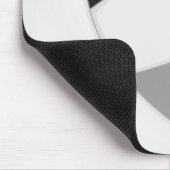 ブラックグレーチームカラーバレーボールパーソナライズされたボール マウスパッド (コーナー)