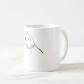 ブラックグレートデーンドッグ コーヒーマグカップ (正面右)