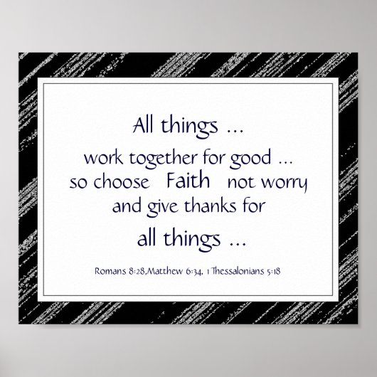 ブラックグレーバイブル聖なる書物、 経典勇気付けられる引用文 ポスター (正面)