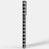 ブラックグレーバッファロープレイドギフトモダン品 Case-Mate iPhoneケース (裏面 / 右)