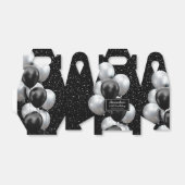 ブラックグレーバルーンシックありがとう誕生日 フェイバーボックス (折り畳みなし)