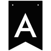 ブラックグレーバルーンシックハッピーバースデー バンティングフラッグ (第3の旗)