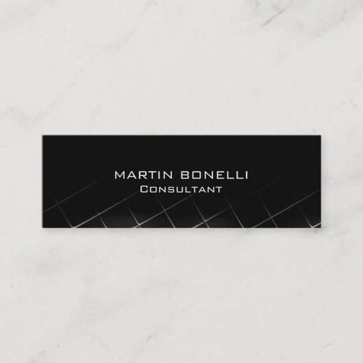 ブラックグレーパターンスキニースリム澄ん名刺 スキニー名刺 (正面)