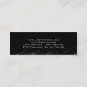 ブラックグレーパターンスキニースリム澄ん名刺 スキニー名刺 (裏面)