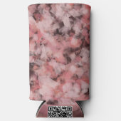 ブラックグレーピンク白ジオメトモダンリ抽象芸術 スリム缶クーラー (正面)