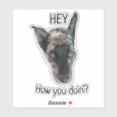 ブラックグレーブリンドルキャトルドッグカスタム シール (シート)