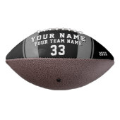 ブラックグレープレイヤー名番号チームフォト アメリカンフットボール (回転270)