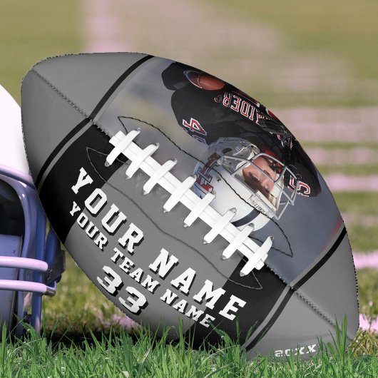 ブラックグレープレイヤー名番号チームフォト アメリカンフットボール