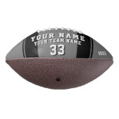 ブラックグレープレイヤー名番号チームフォト アメリカンフットボール (回転270)