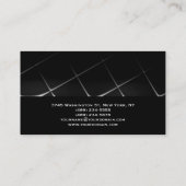 ブラックグレープレーンモダンコンサルタント名刺 名刺 (裏面)
